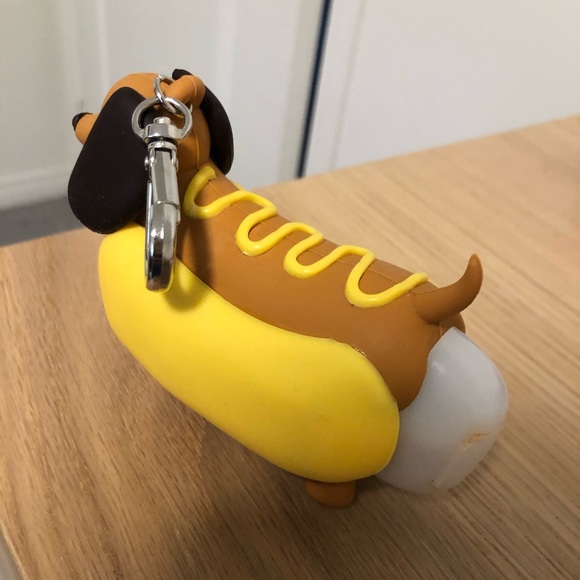 Bath & Body Works Accessories Hot Dog Dog Sanitizer Keychain Sleeve